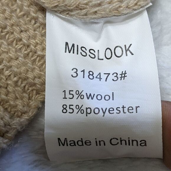 MISS LOOK women's size small tan color - Picture 9 of 12